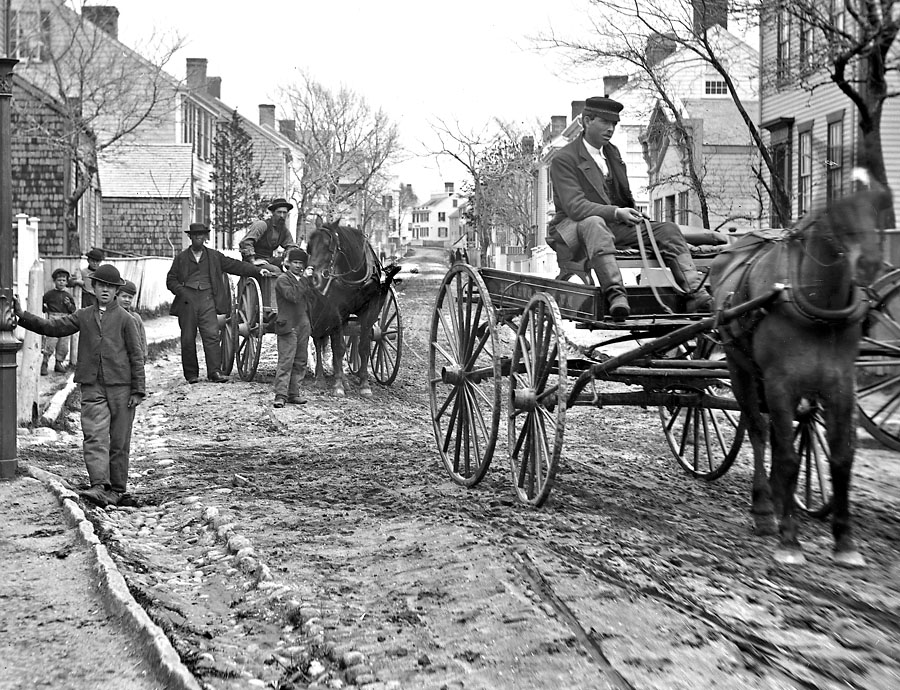 Street in Nantucket in 1870